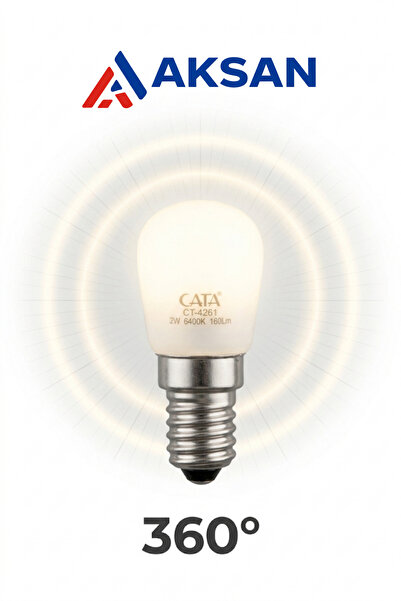 Cata CT-4261 E14 Duy 2W (15W Eşdeğer) 160 Lümen 6400K Beyaz Işık Mini LED Ampul