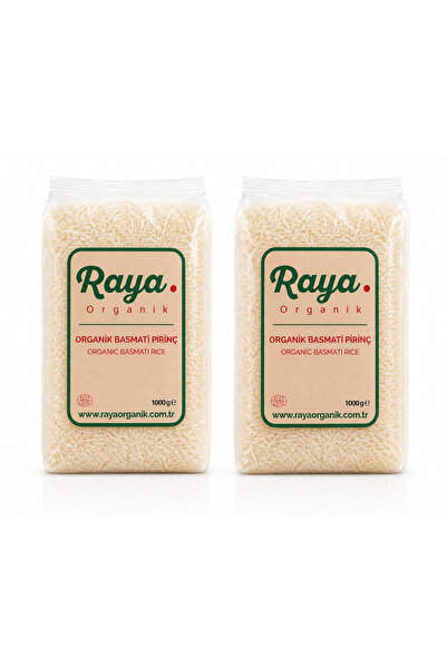 Raya Organik Organik Basmati Pirinç 2’li Set 2 x 1000 gr (Toplam 2 kg)