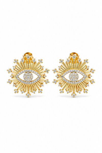 Sirena Accessories Sirena VIP Serisi-Evil Eye Radiance Gold Kaplama Paslanmaz...