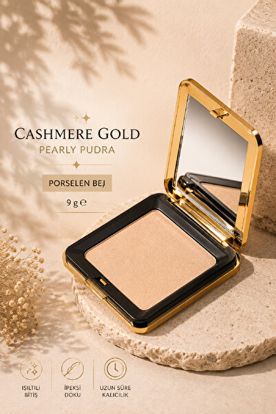 Huncalife Cashmere Gold Pearly Pudra Porselen Bej 9 g 8690973715029