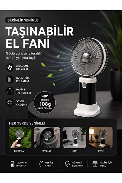 Princo El Fanı yüksek 3 kademeli-şarjlı-dayanıklı