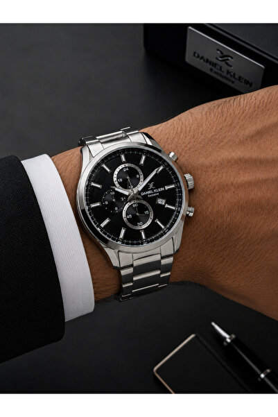 Daniel Klein Steel Cord Chronometer Dial Design 3 Atm Water Resistant Men Wri...