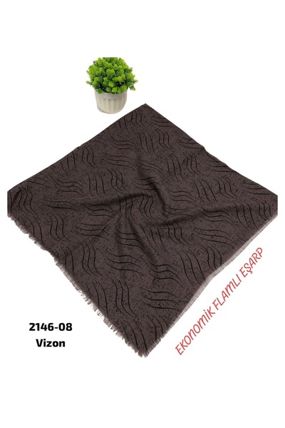 Butik Yüzde 80 Pamuk Hafif Sert Dokulu Eşarp Yazma
