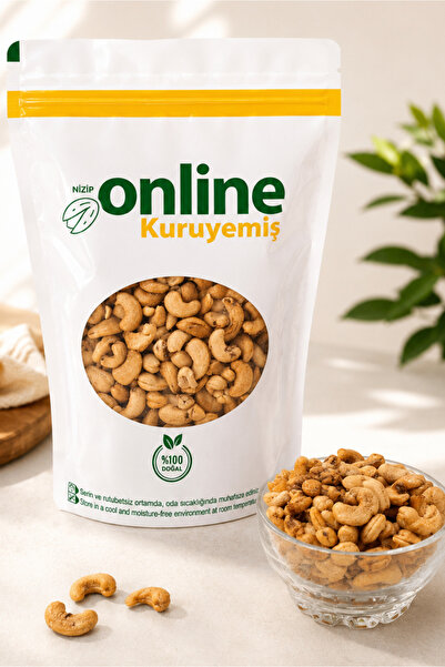 Nizip Online Kuruyemiş Kaju Fıstığı - Kavrulmuş - Tuzlu - Doğal Lekeli - 1 kg