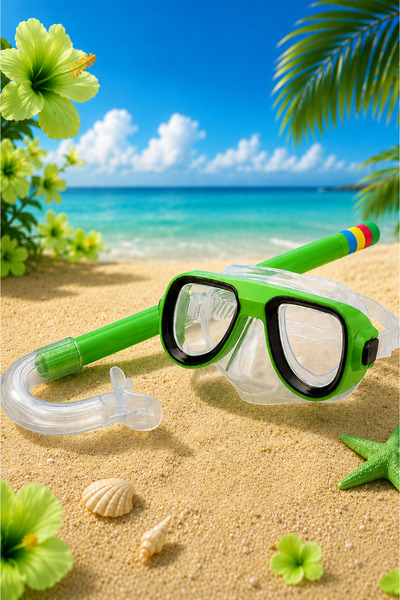 Janva Deniz Havuz Yüzme Seti Gözlük ve Snorkel Seti (1 adet) (Çocuk ve Gençle...