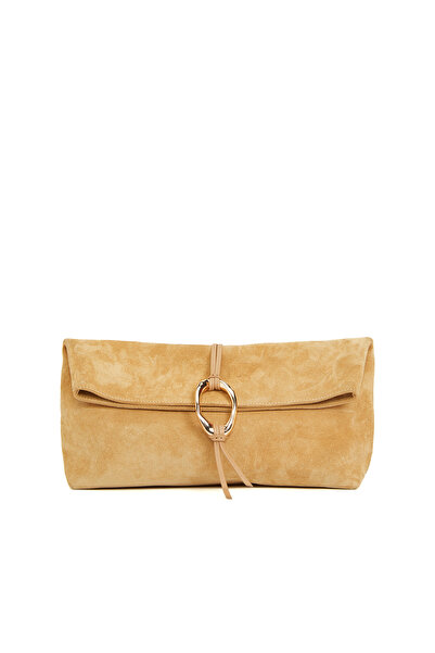 Network Hardal Kadın Süet Clutch
