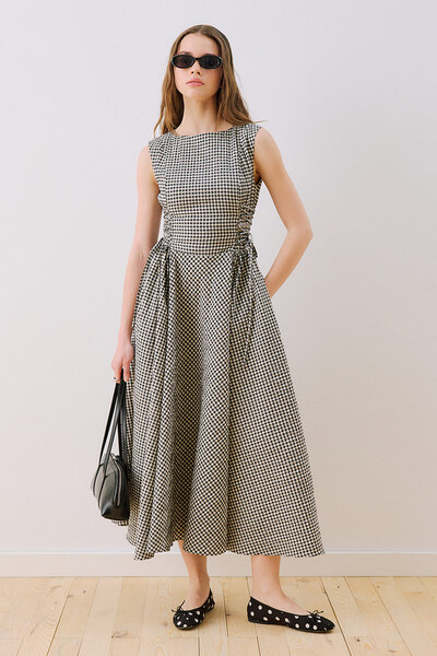 african print dress BELLA African Print Women's Dress (Hi-Low)