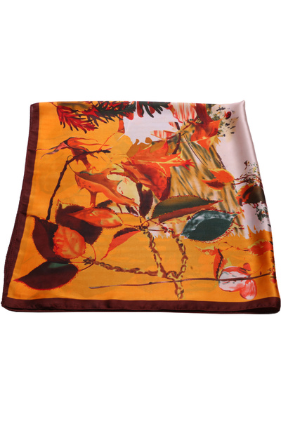 Joolar Esarfa dama, de plaja sau promenada, 90 x 90, imprimeu tomnatic, SK09O...