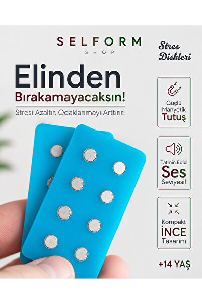 Klikklik Turkuaz Stres Diskleri Fidget