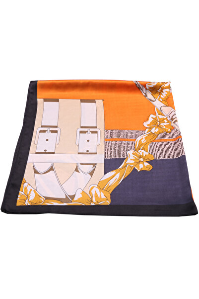 Joolar Esarfa dama, de plaja sau promenada, 90 x 90, imprimeu curele, SK07OE,...