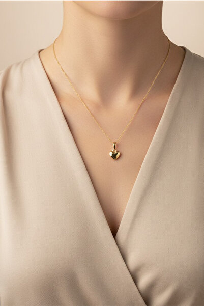 XUPING JEWELRY Style Pearl/Xuping Jewelry Minimal Heart Necklace