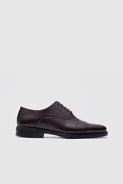 TOGO Men's Brown Antique Genuine Leather Laced Classic Shoes [052340]