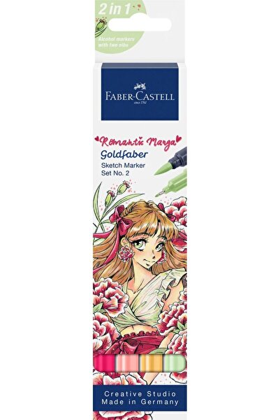 Faber Castell Set 4 piese Schiță Manga Romantică