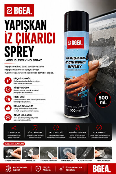 BGEA Bant Etiket Sökücü 500 ml- Yapışkan İz Çıkarıcı Sprey