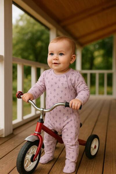 WOWOKİDS FERMUARLI PATİKLİ TULUM COTTON