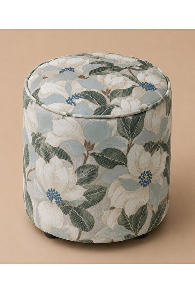 CAB Cosy Magnolia Puf Çiçek Desenli