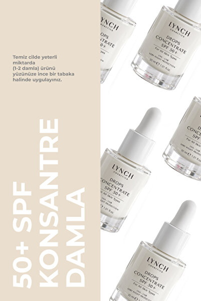 Lynch Cosmetics 50 Spf+ Konsantre Damla