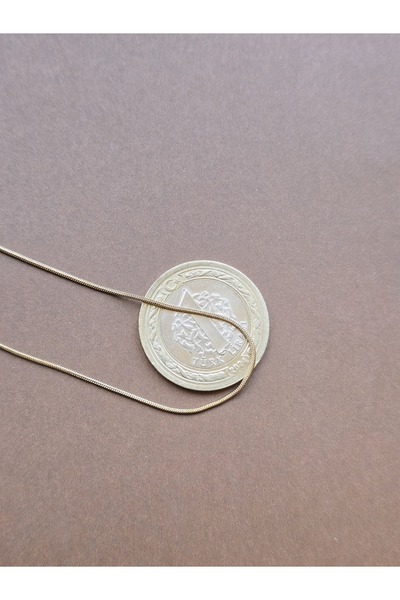stainles steel Hairpin Chain Women's Gold Necklace 40+5 cm Extension - a Quality Steel - Does Not Tarnish