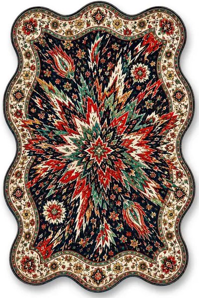 Rugs Modern Halı Sdt Shape Theme Patterned Modern Woven Base Decorative Carpe...