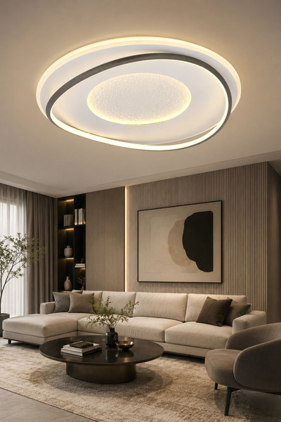 ESSLİGHT Venüs 50 Cm 3 Renk Işık Özellikli Led'li Modern Salon Mutfak Yatak O...