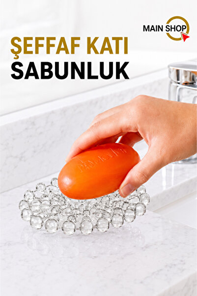 MAİN SHOP Διαφανής Στεγνωτήρας Σαπουνιού Στερεός Διανομέας Σαπουνιού 1 ΤΕΜ M-104