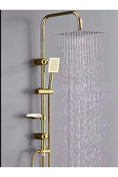 FAWER Faucet & Shower Gold Yağmurlama Robot Duş Seti Duş Başlığı - 400G