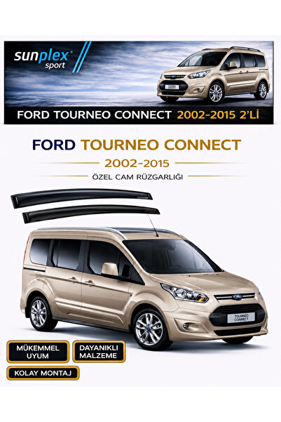 SUNPLEX Ford Tourneo Connect 2002-2015 Cam Rüzgarlığı Takım 2'li Takım Rüzgar...
