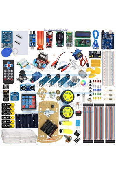 eğiteklab YENİ ROBOTİK KODLAMA ARDUİNO AKADEMİ USTA PROFESYONEL EĞİTİM SETİ