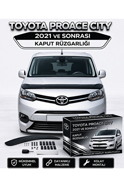 KAPOTO Toyota Proace City 2021 Ve Sonrası Kaput Rüzgarlığı Koruyucu Ön Kaput ...