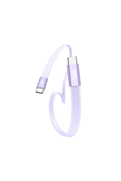 Bix TSC2CC Type-C to Type-C 3A 60W 480Mbps Örgülü ve Şeffaf Silikonlu Hızlı Ş...
