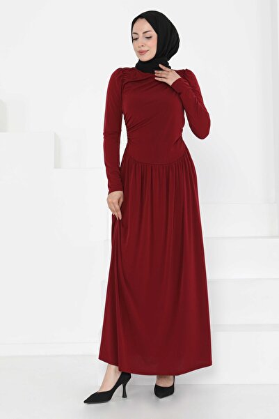 TOFİSA Büzgülü Elbise - 27254