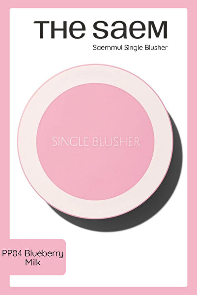 THE SAEM Sebum Kontrolü Sağlayan Tekli Toz Allık - Saemmul Single Blusher - P...