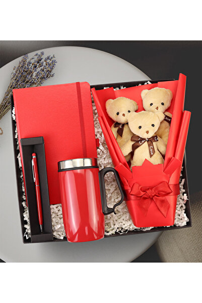 Theikonstore Öğretmene Kırmızı Hediye Seti