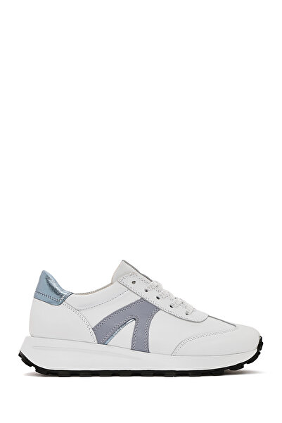 Derimod Tenis alb din piele cu șireturi pentru femei 25SFD 372218