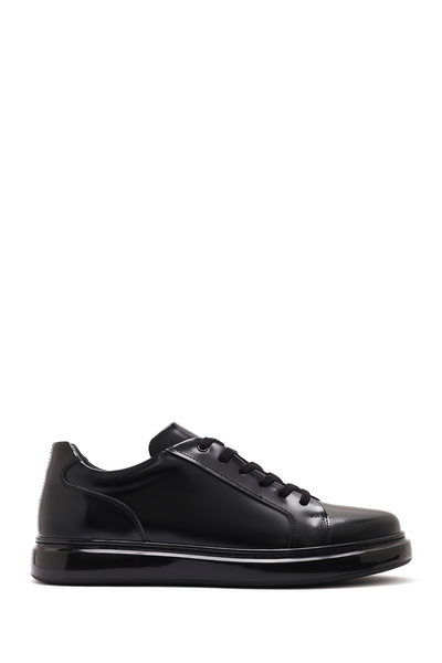 Derimod Erkek Siyah Bağcıklı Deri Sneaker 25SFD632722