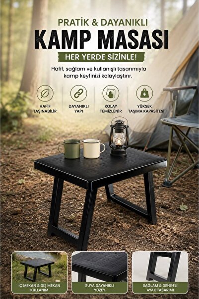 Tercih Home Portatif Katlanabilir Plastik Masa Piknik Kamp Sehpası