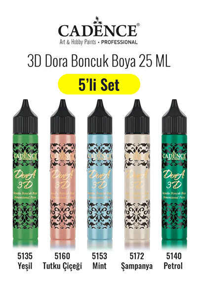 Cadence 3d Dora Boncuk Set 5'li Set