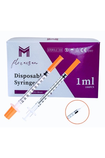ORKAMED 1 ML Microfine 32G x 8MM Enjektör 100 Adet