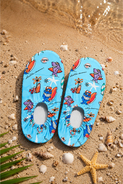 pufien Talpă anti-alunecare Pantofi de mare pentru copii Cizme de piscină pen...