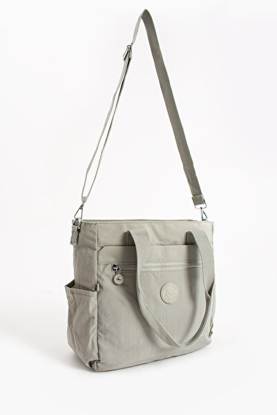 Ayax Light Gray Women's Large Size Waterproof Crossbody and Shoulder Strap Ba...