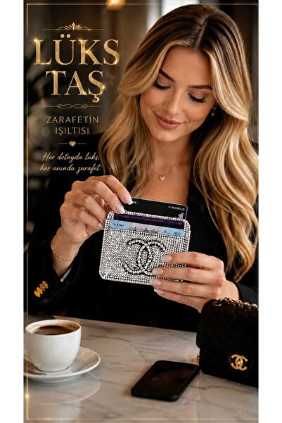 Lüks Taş Taşlı Mini Kartlık (Cüzdan)