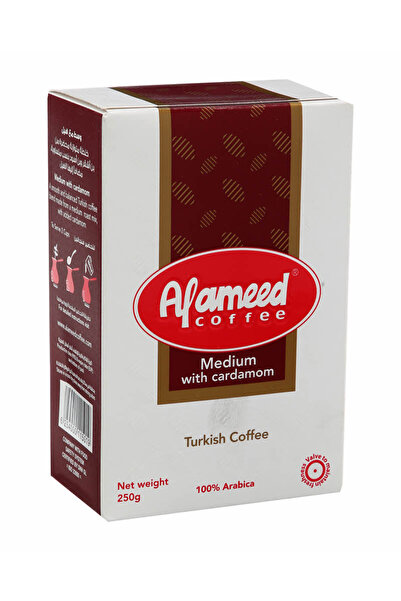 alameed قهوة تركية متوسطة الحبوب بالهيل 250 جرام