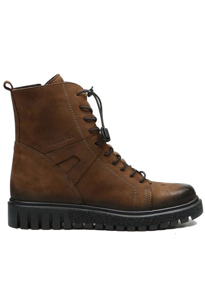 Hammer Jack Ghete de damă din piele naturală maro subțire Ykm nubuck