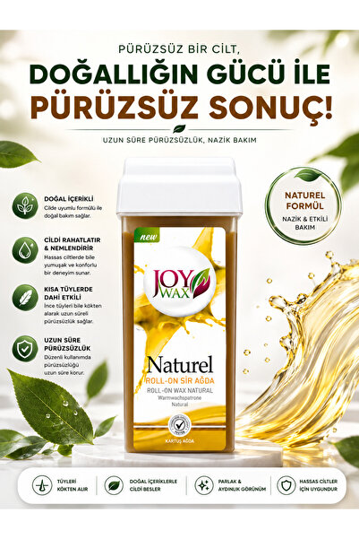 JOYWAX Joy Wax Kartuş Ağda Naturel 100ml+ 2mt Bez