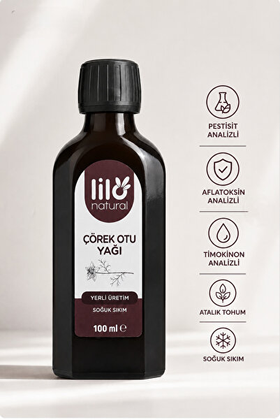 Lilo Natural Çörek Otu Yağı %100 Yerli (ATALIK - PESTİSİT ANALİZLİ - Soğuk Sı...