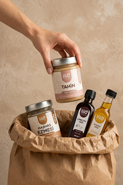 Lilo Natural Lansman Paketi (Tahin, Çörekotu Yağı, Haşhaş Ezmesi ve Susam Yağı)