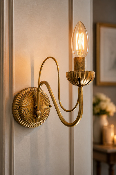 VENON Super Calista Wall Sconce Black Yellow Patina Modern Lighting Modern Sc...