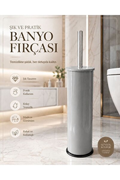 Eforeca Gri Wc Fırçalık