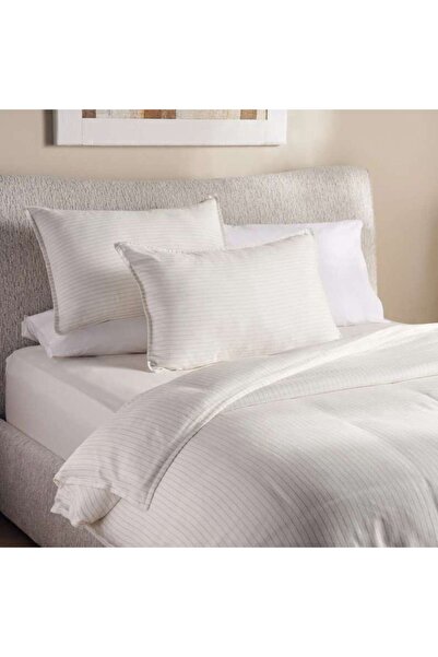 PAN HOME Park Lane Woven Stripe 3-piece Super King Duvet Cover Set 260x220cm ...