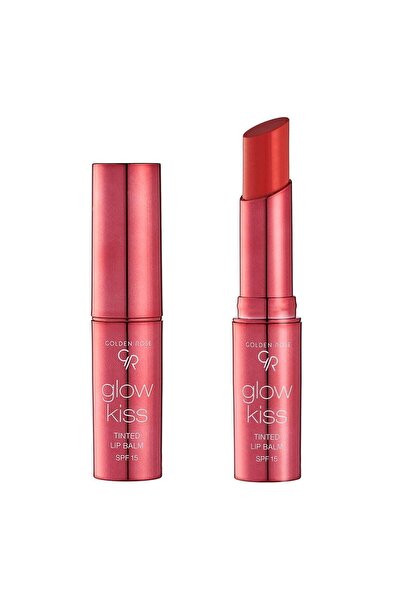 Golden Rose Glow Kiss Tinted Lip Balm SPF15 Shea & Hyaluronik Asitli Renkli Dudak Balmı 04 Peach Shake 3 g